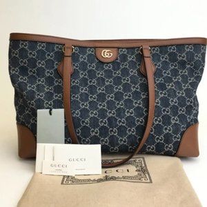 SOLD - Denim Gucci Tote